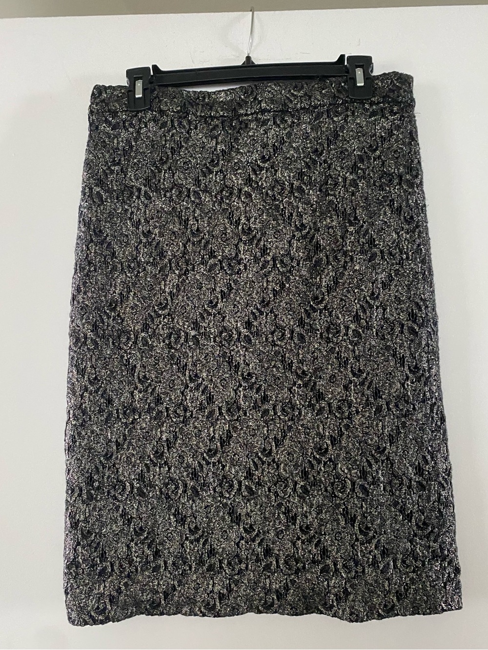J. Crew Collection Metallic Lace Pencil Skirt - Size 6